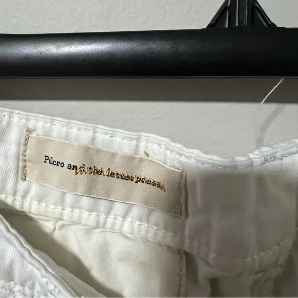 Pilcro & the Letterpress Off White Eyelet Detail Chino Pants Size 26 - Picture 8 of 9